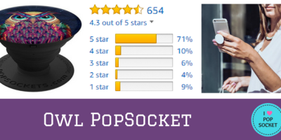 amazon popsocket owl review 4.3 out of 5 stars